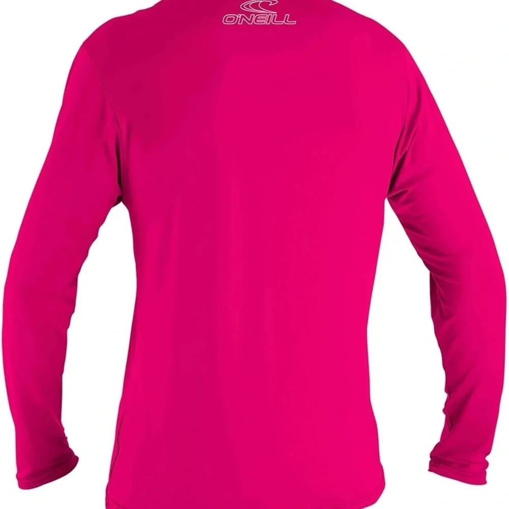 O’NEILL Boys' Youth Basic Skins 50+ Long Sleeve Sun Shirt Size 14 Watermelon
